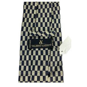 Valerio Garati Black and White Checkered Tie